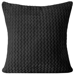 Černý pohodlný povlak v geometrickém tvaru