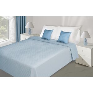 Oboustranné přehozy na postele světle modré barvy