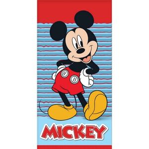 Carbotex Dětská osuška Mickey Mouse Vždy s úsměvem, 70 x 140 cm