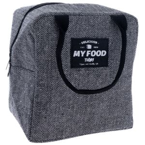 Textilní termotaška My Food, šedá, 20 x 16 x 23 cm