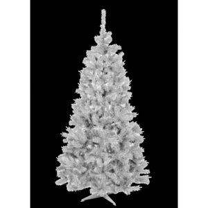 Bílý vánoční stromek jedle s hustými větvičkami