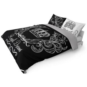 Čiernobiele bavlnené posteľné obliečky Royal dreams