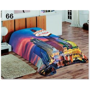 Denní barevná deka na postel v motivu Las Vegas