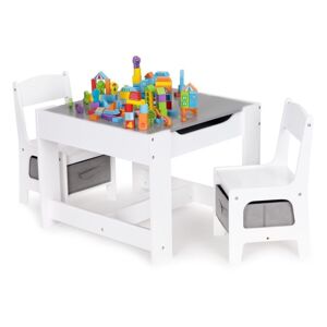 Dětská nábytková sestava dřevěný stůl + 2 židle
