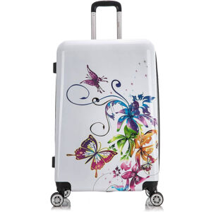 Dětský cestovní kufr s motýlky 45l