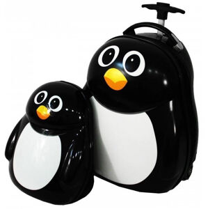 Dětský cestovní kufr s tučňákem 30 l + batoh