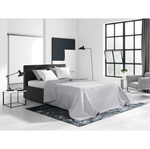 Elegantní přehoz na manželskou postel v světle šedé barvě 220 x 240 cm