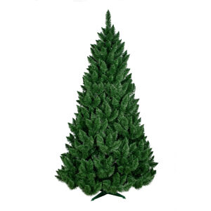 Hustý vánoční stromeček borovice v zelené barvě