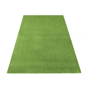 Jednobarevný koberec zelené barvy