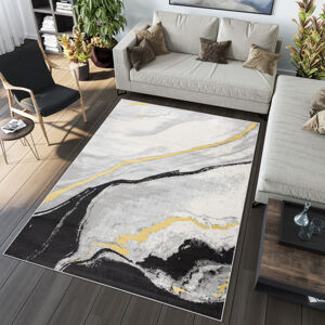 Jednoduchý moderní koberec ve skandinávském stylu s abstraktním vzorem