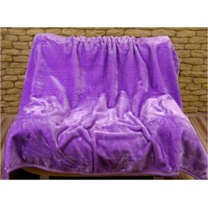 Jemné Hřejivé deky fialové barvy