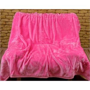 Jemné Hřejivé deky světle růžové barvy