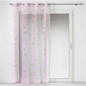 Krásna jemná ružová záclona do dievčenskej izby