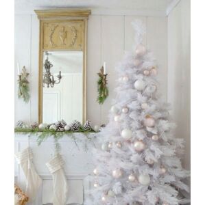 Krásná vánoční jídle umělá v bílé barvě 150 cm