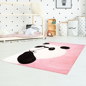 Krásný dětský růžový koberec panda