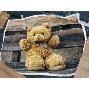 Kvalitní dětská deka s motivem medvídka 130x160