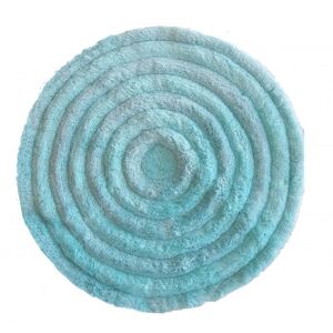 Kvalitní kulatý koberec v mentolové barvě