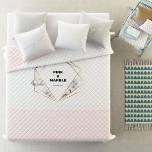 Kvalitní přehoz na postel v jemné růžové barvě 200 x 220 cm