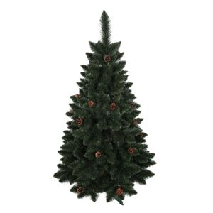 Kvalitní umělý vánoční stromek borovice se šiškami 150 cm