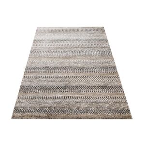 Kvalitný koberec s abstraktným vzorom v prírodných odtieňoch
