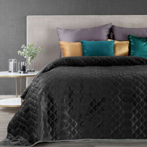 Luxusní černý přehoz na postel