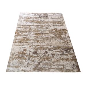 Moderní koberec v béžovo-hnědé barvě