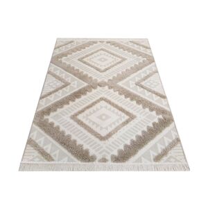 Originálny béžový koberec v škandinávskom štýle