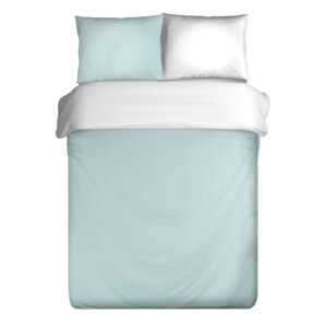 Pohodlné bavlnené posteľne obliečky v bielo modrej kombinácii