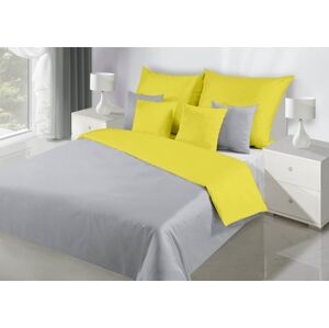 Pohodlné oboustranné ložní prádlo v šedě žluté barvě
