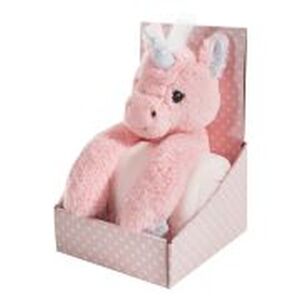 Růžová dětská deka pro holčičku v dárkovém balení s jednorožcem