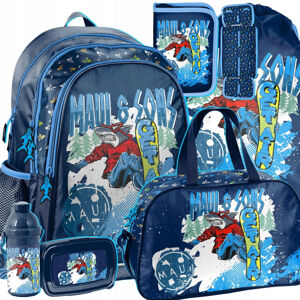 Šestidílná školní taška pro chlapce Snowboard kolekce MAUI