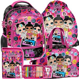 Školní trojčasťový batoh s LOL panenkami