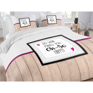 Štýlové posteľné obliečky v módnom designe s nápisom 200 x 220 cm