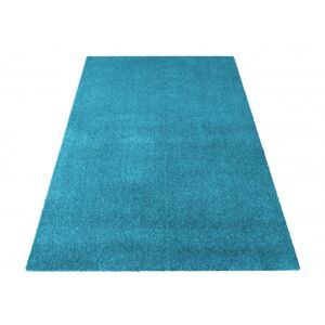 Stylový koberec v zářivě modré barvě