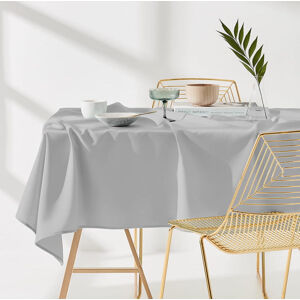 Ubrus na stůl v světlo šedé barvě 140 x 200 cm