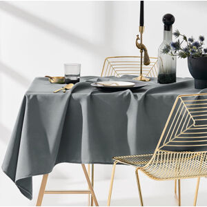 Ubrus na stůl v tmavo šedé barvě 130 x 180 cm