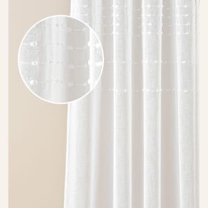 Vysoce kvalitní bílý závěs Marisa se závěsnou páskou 140 x 280 cm
